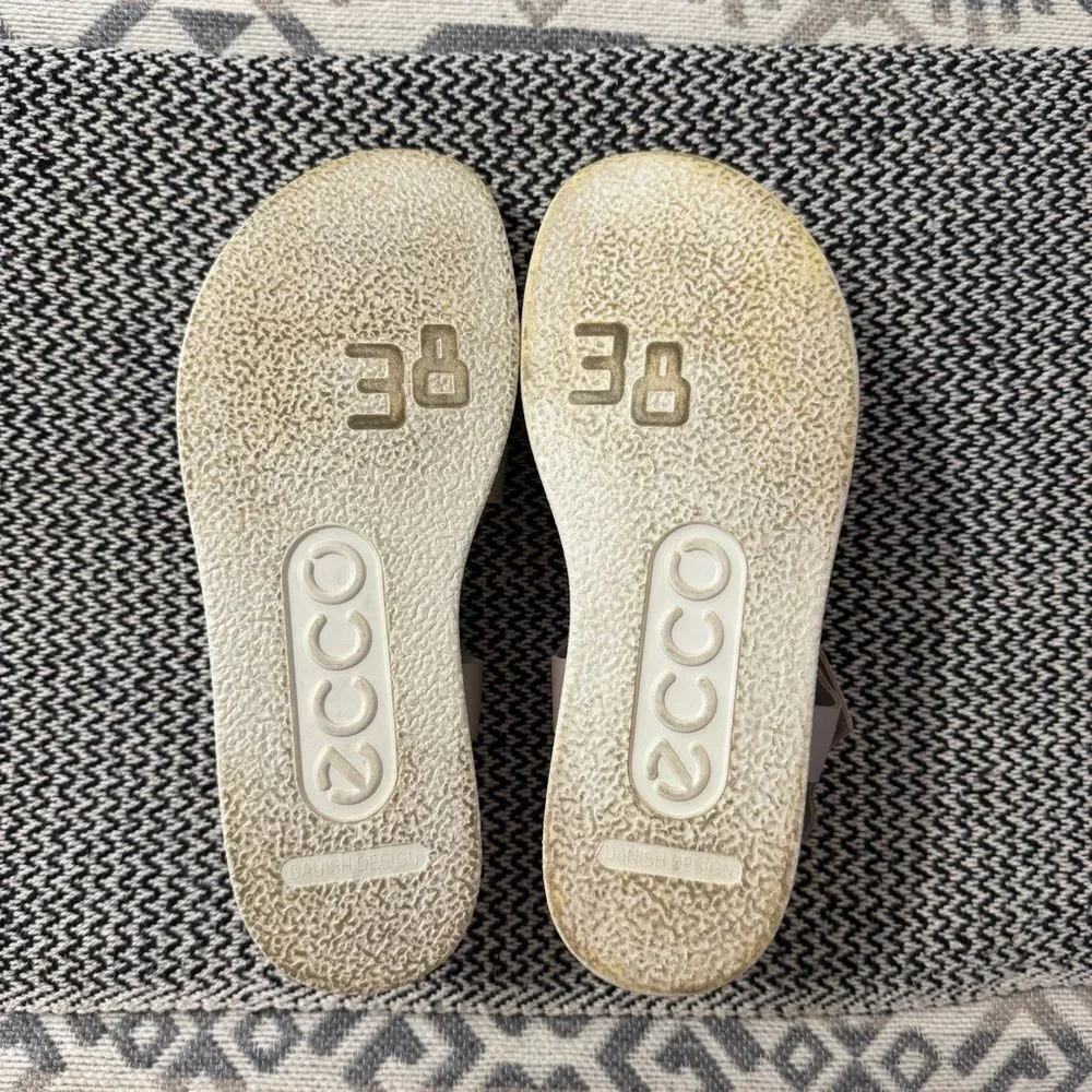 ECCO FLOWT 2 BAND SANDAL GREY ROSE METALLIC - Picture 7 of 11